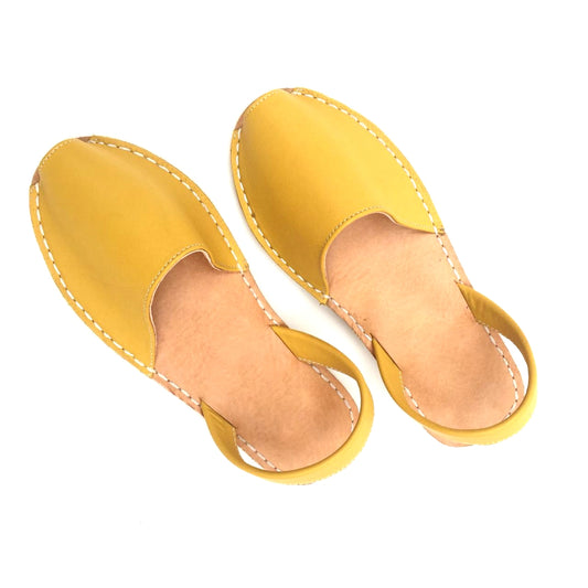 Yellow Avarcas - Women Leather Sandals