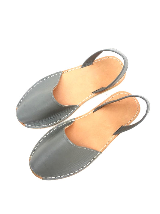 Grey Avarcas - Women Leather Sandals