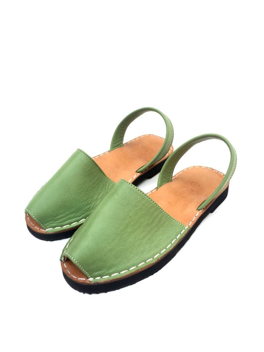 Olive Avarcas - Women Leather Sandals