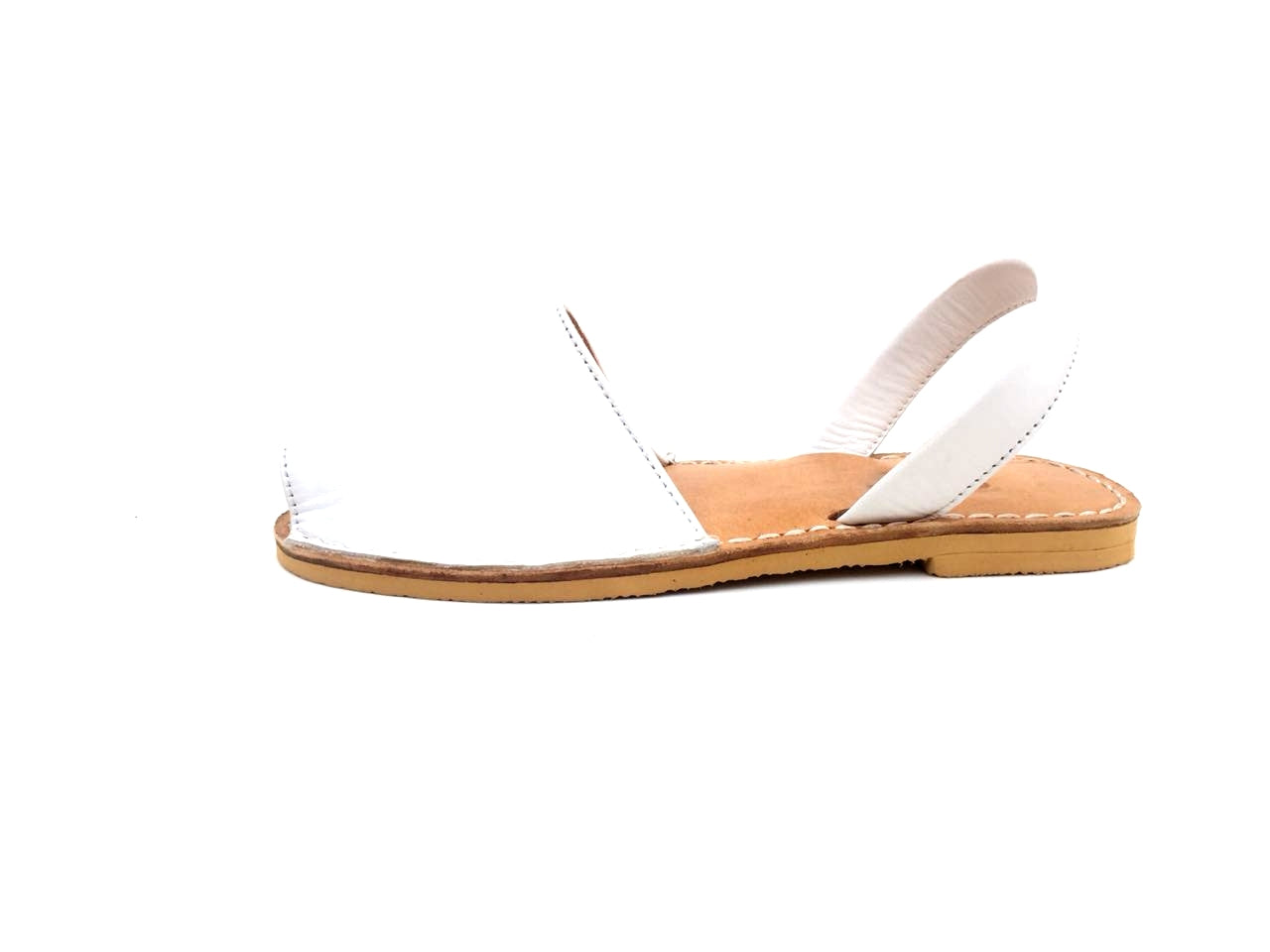 White Avarcas - Women Leather Sandals