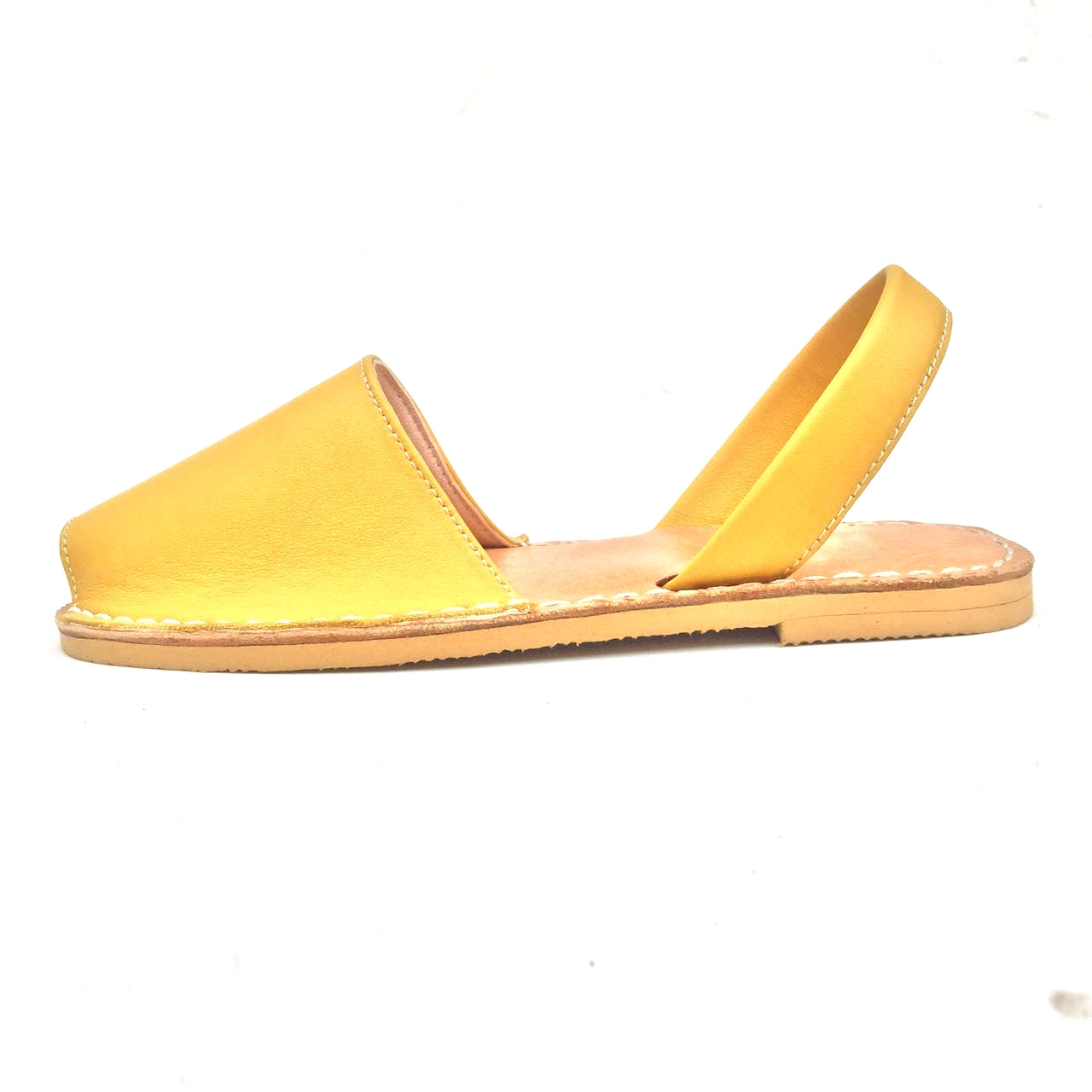 Yellow Avarcas - Women Leather Sandals