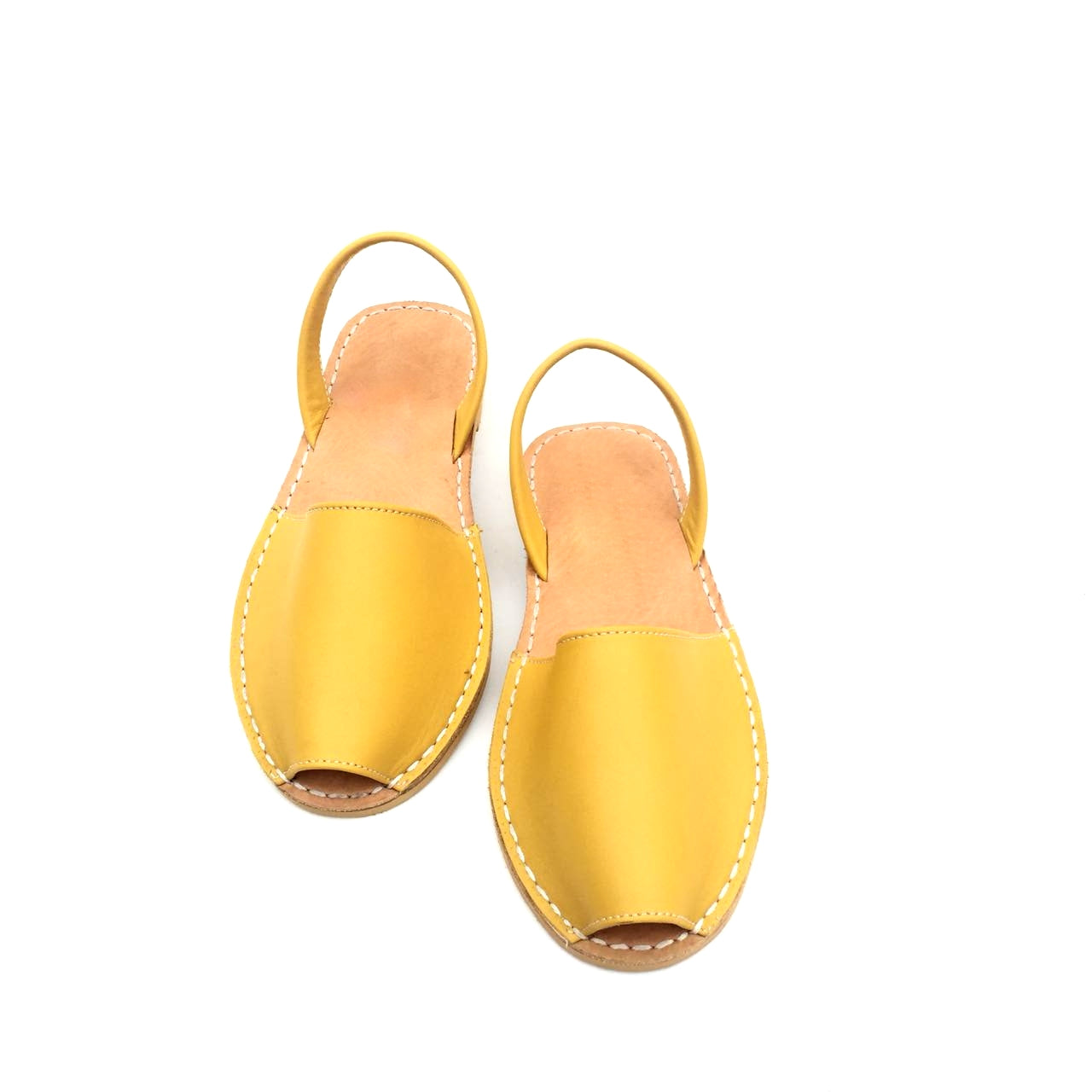 Yellow Avarcas - Women Leather Sandals