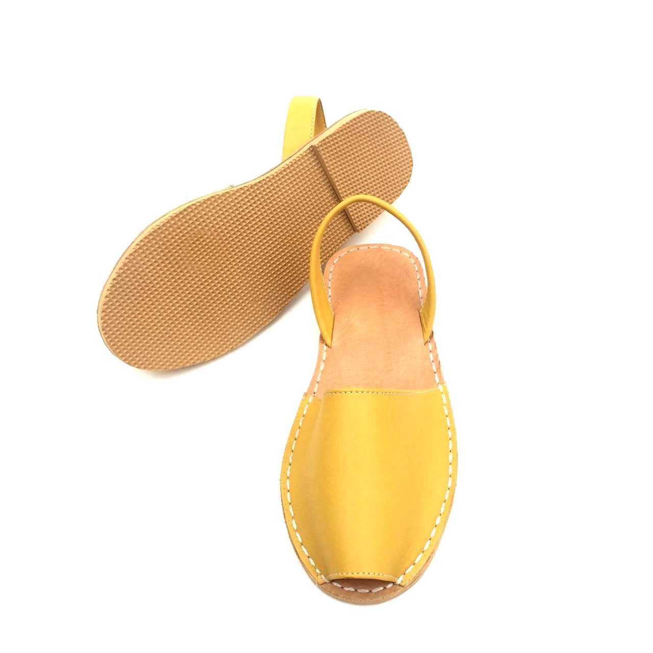 Yellow Avarcas - Women Leather Sandals