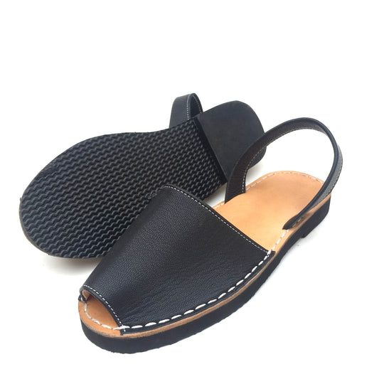 Black Avarcas - Women Leather Sandals
