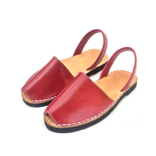 Red Avarcas - Women Leather Sandals