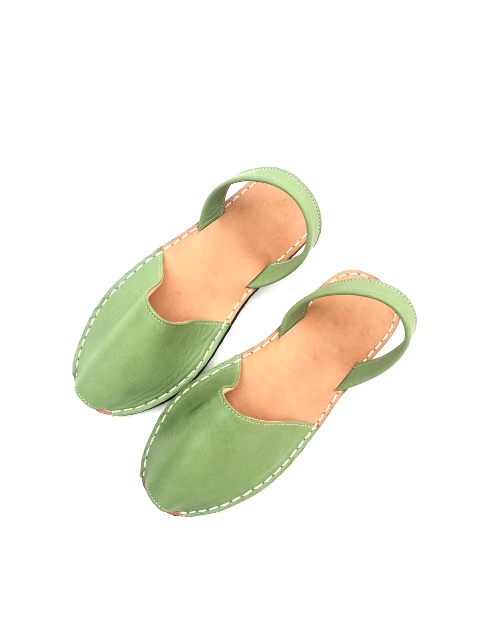 Olive Avarcas - Women Leather Sandals