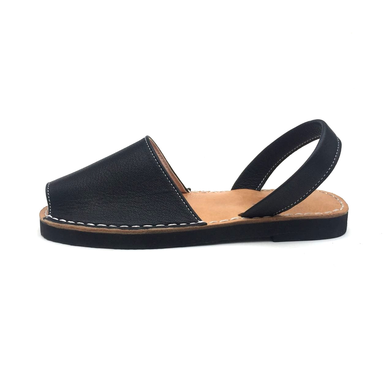 Black Avarcas - Women Leather Sandals