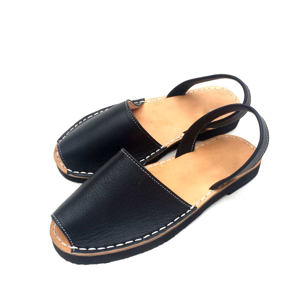 Black Avarcas - Women Leather Sandals