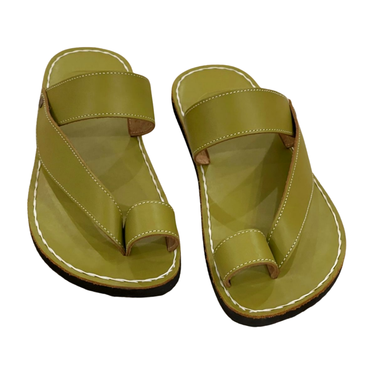 Olive Toe Strap - Women Leather Sandals