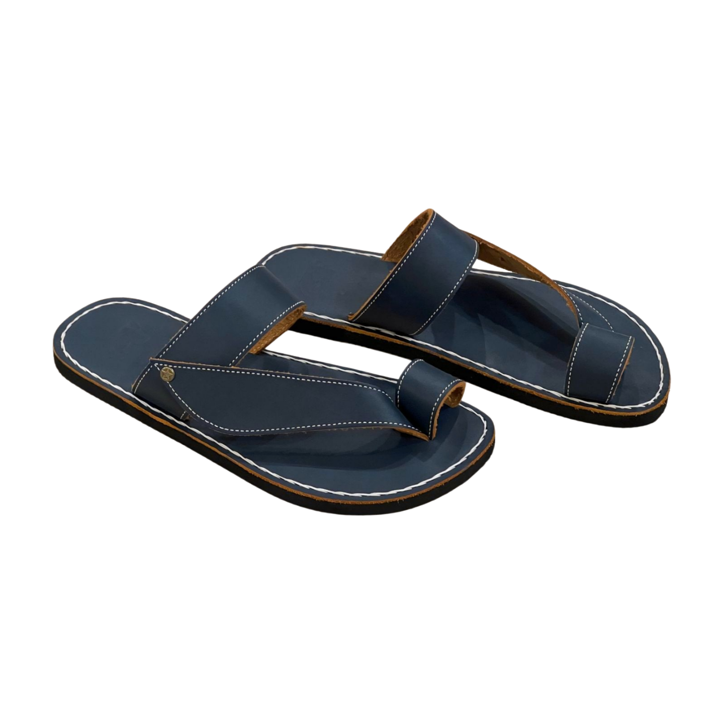Blue Toe Strap - Women Leather Sandals