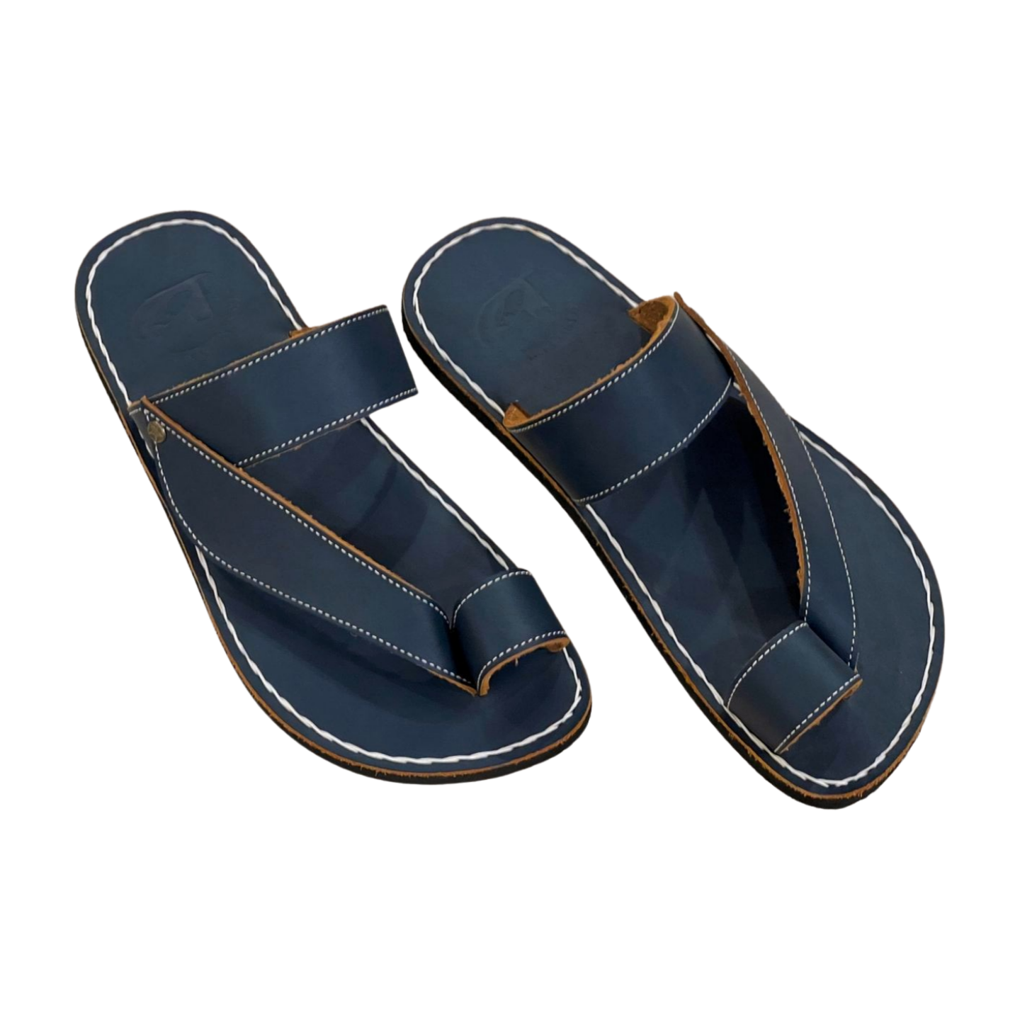 Blue Toe Strap - Women Leather Sandals