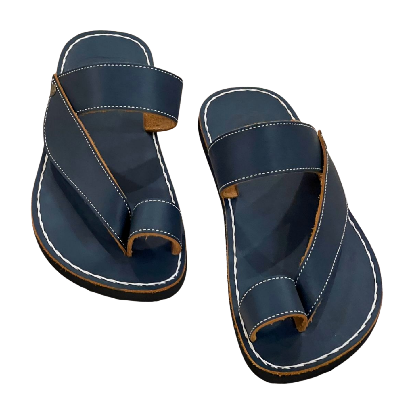 Blue Toe Strap - Women Leather Sandals