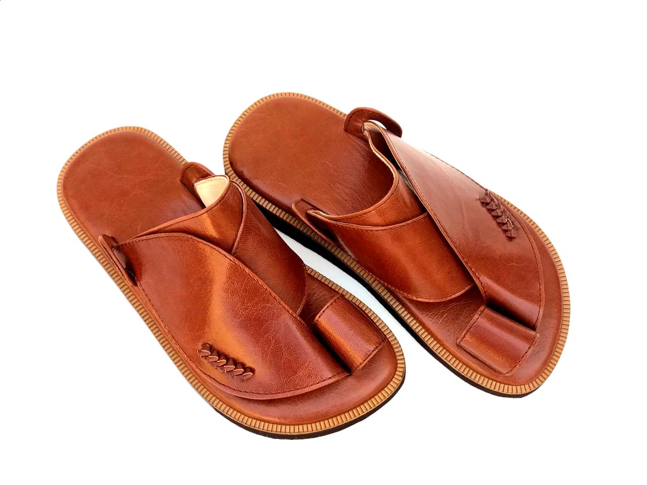 Brown Khaleeji -  Men Leather Sandals