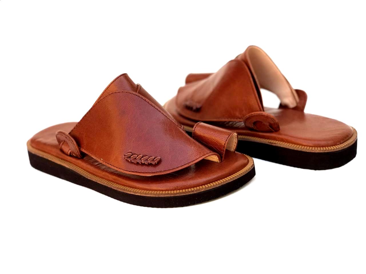 Brown Khaleeji -  Men Leather Sandals
