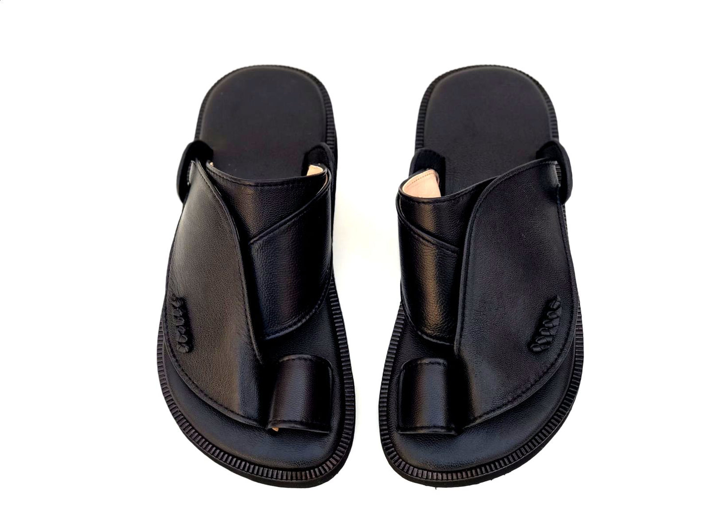 Black Khaleeji -  Men Leather Sandals