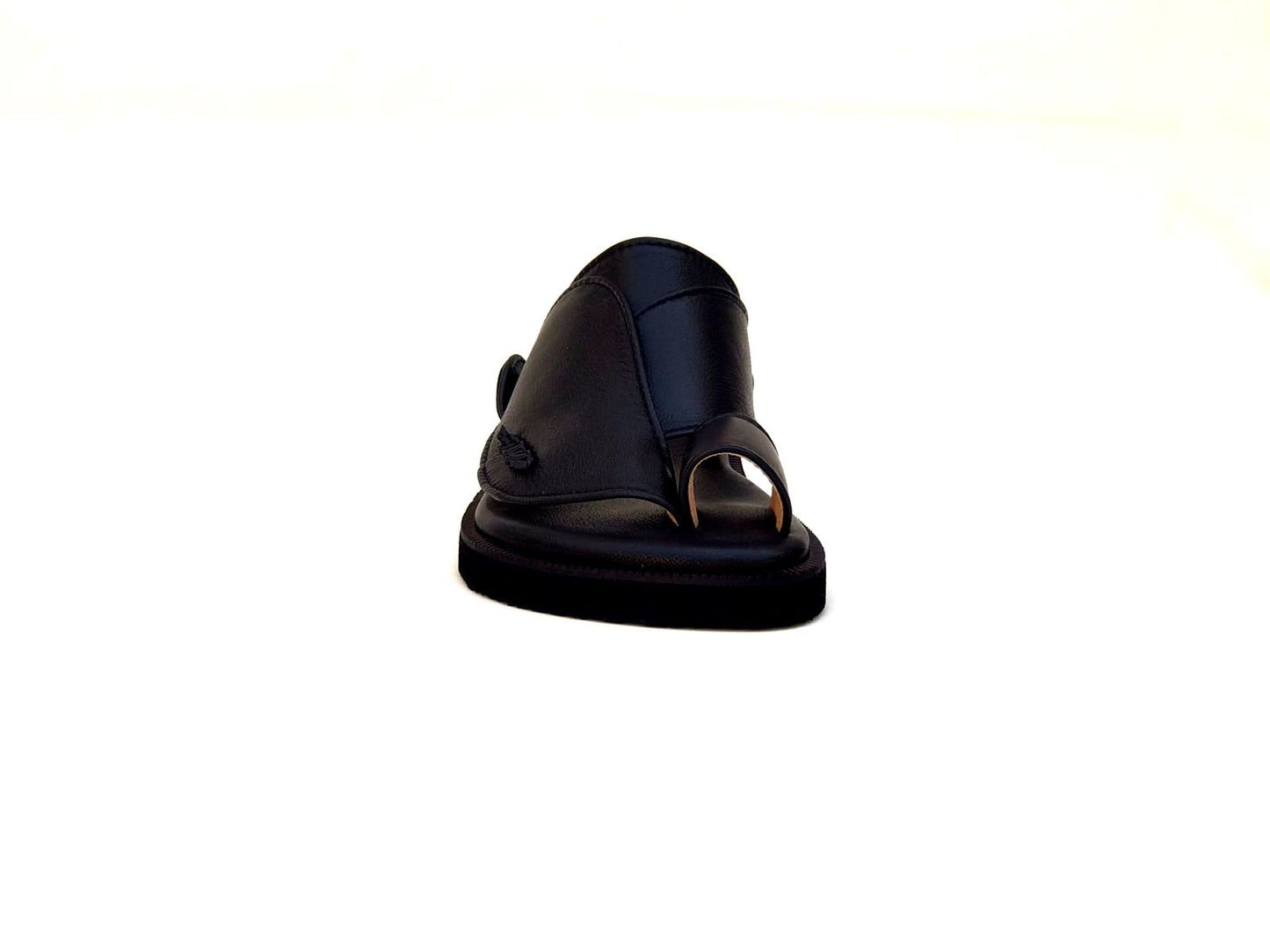 Black Khaleeji -  Men Leather Sandals