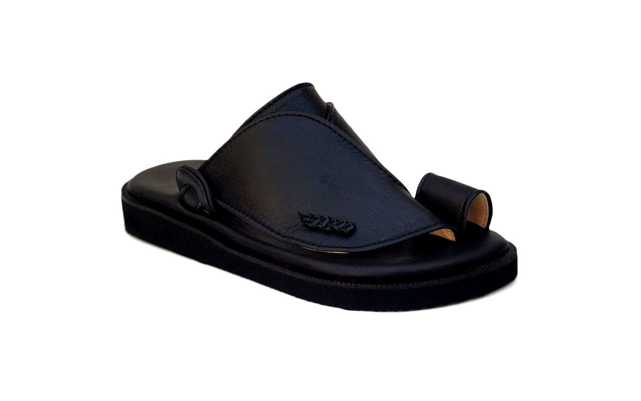 Black Khaleeji -  Men Leather Sandals