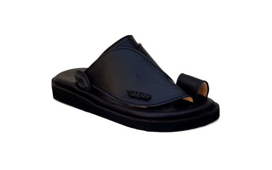 Black Khaleeji -  Men Leather Sandals