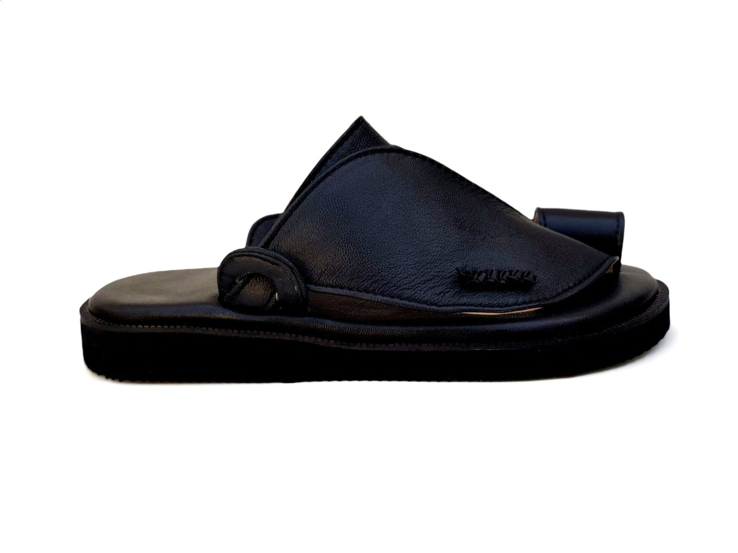 Black Khaleeji -  Men Leather Sandals
