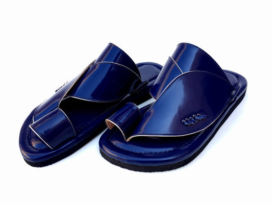 Navy Saudi - Men Leather Sandals