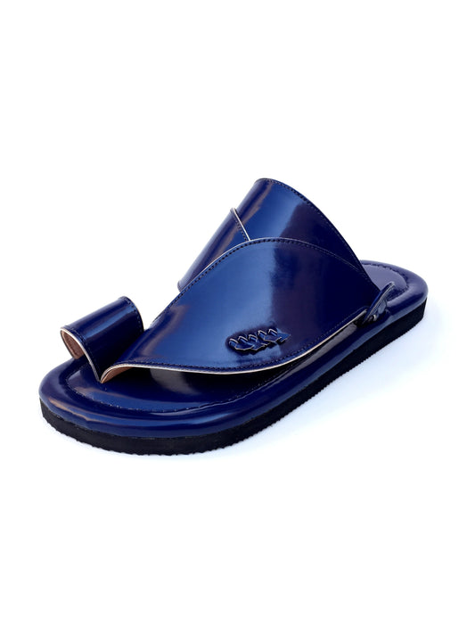 Navy Saudi - Men Leather Sandals