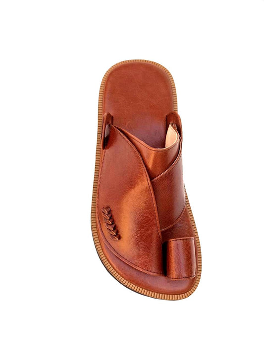 Brown Khaleeji -  Men Leather Sandals